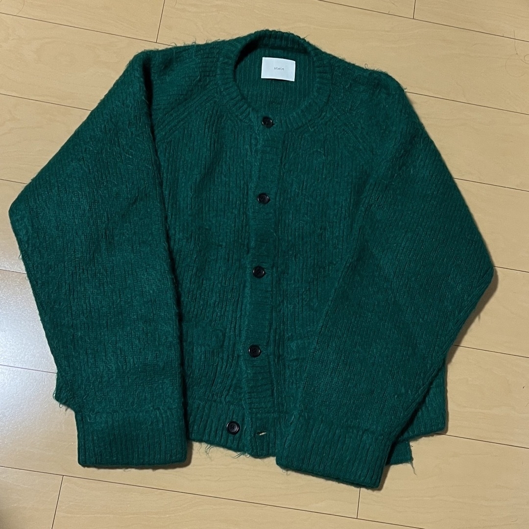 stein 20aw KID MOHAIR CARDIGAN "GREEN"