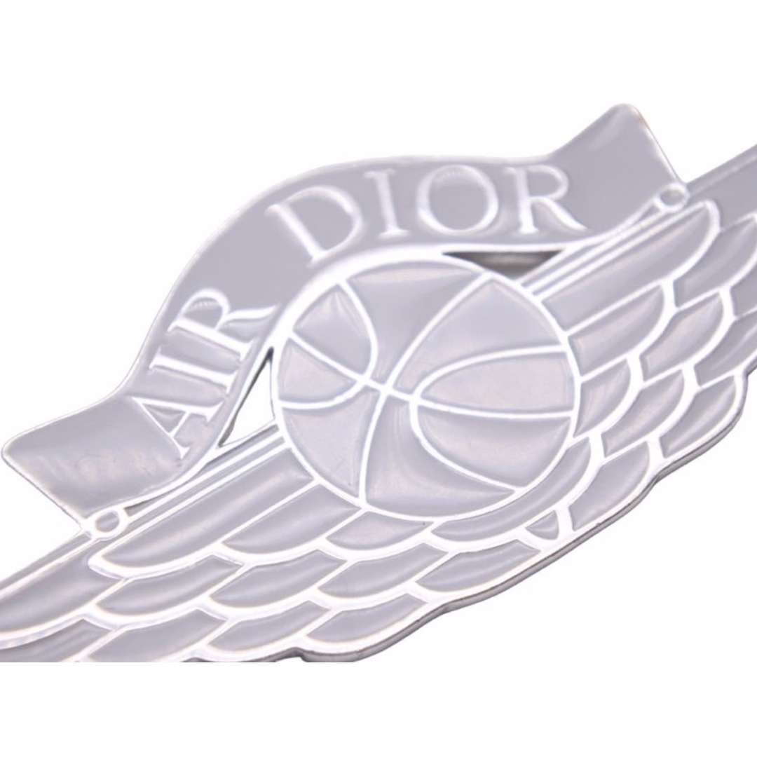 Dior NIKE ディオール ナイキ AIRDIOR エアーディオール キーホルダー キーリング ジョーダン シルバー グレー 良品  43112 正規品