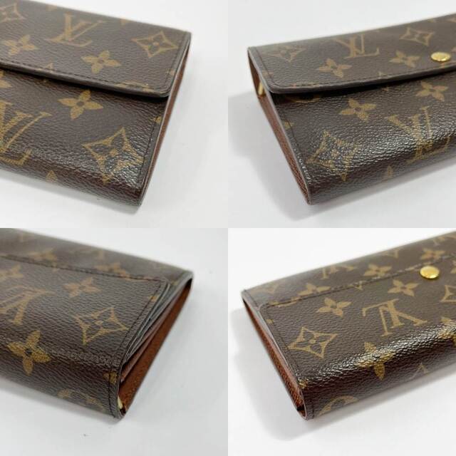 LOUIS VUITTON(ルイヴィトン)の◆◆LOUIS VUITTON ルイヴィトン モノグラム ポルトフォイユ・サラ  長財布 M61734 ブラウン ホツレあり　ソリあり ハンドメイドのファッション小物(財布)の商品写真