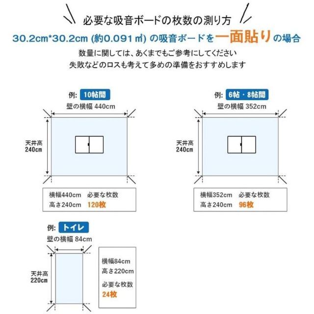 吸音パネル 12枚 ライトグレー フェルトボード 7