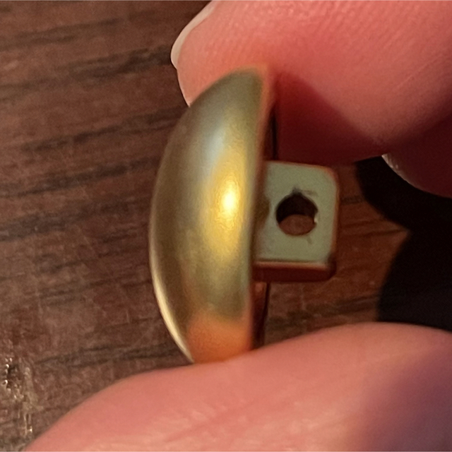 ゴールド金くるみ風ボタン ハンドメイドの素材/材料(各種パーツ)の商品写真