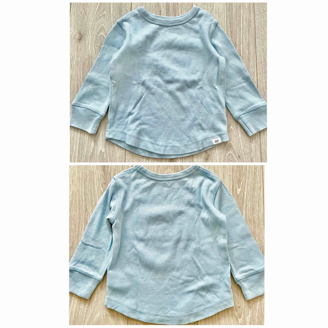 babyGAP(ベビーギャップ)のbaby GAP ロンT 西松屋 黒パンツ まとめ売り 80 キッズ/ベビー/マタニティのベビー服(~85cm)(パンツ)の商品写真