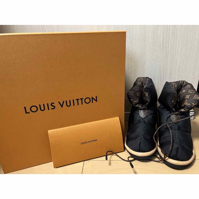 最高 LOUIS VUITTON - LOUISVUITTON ピロー・ライン アンクルブーツ