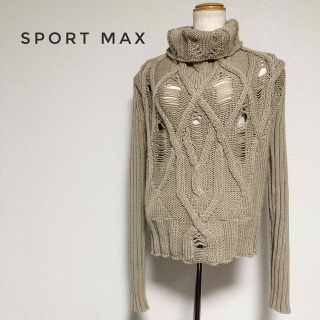 スポーツマックス(SPORTMAX（MAX MARA）)のSPORT MAX (Max Mara) かぎ編み ニット セーター イタリア製(ニット/セーター)