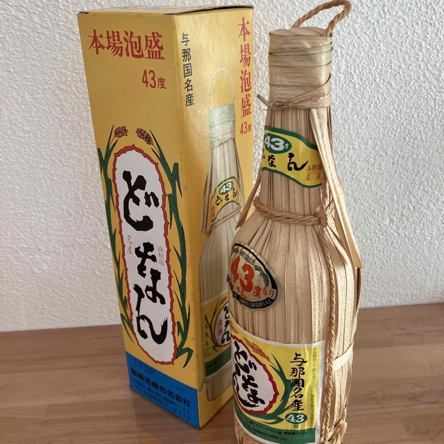 泡盛　与那国　43度　クバ巻き　600ml