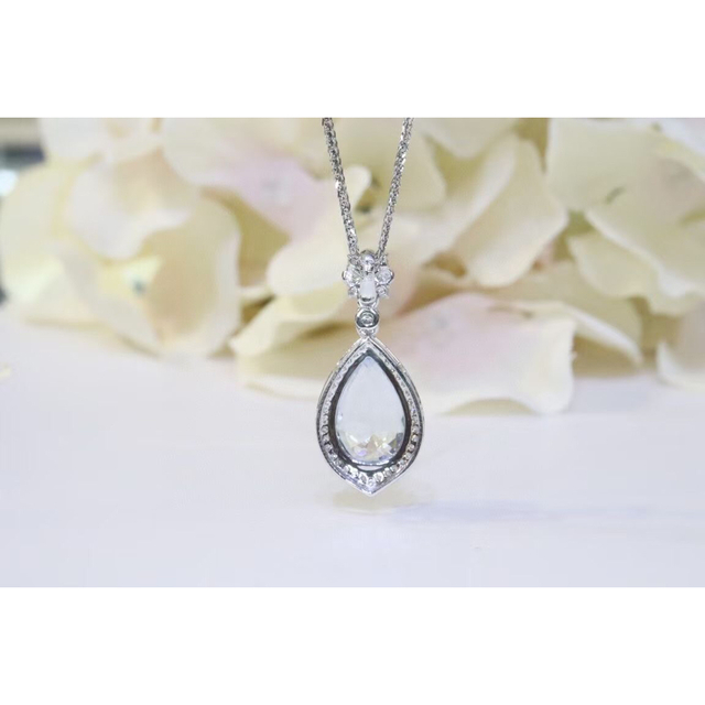 天然アクアマリン ダイヤ ペンダントトップ2.78ct k18 f-
