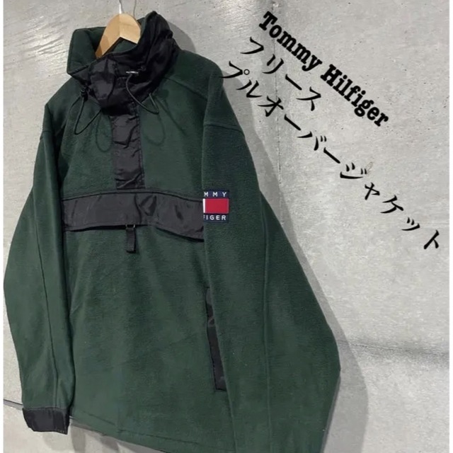 TOMMY HILFIGER(トミーヒルフィガー)のTommy Hilfiger トミーヒルフィガー フリースプルオーバージャケット メンズのトップス(スウェット)の商品写真