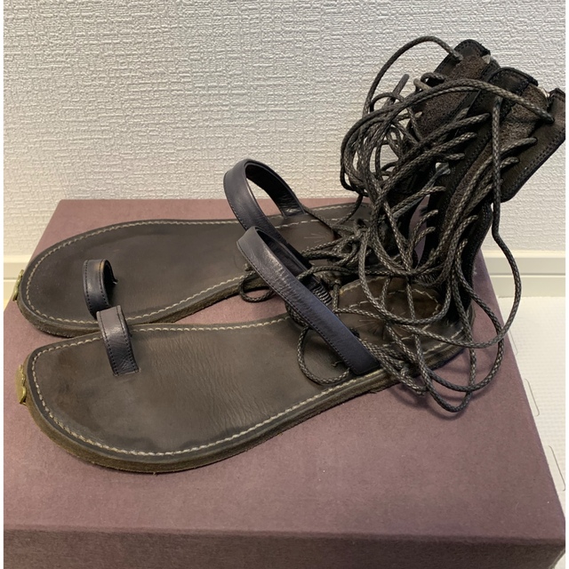 MIHARAYASUHIRO - ミハラヤスヒロ レザーサンダルの通販 by っぽ MIHARAYASUHIRO - ミハラヤスヒロ レザーサンダルの通販 by っぽ