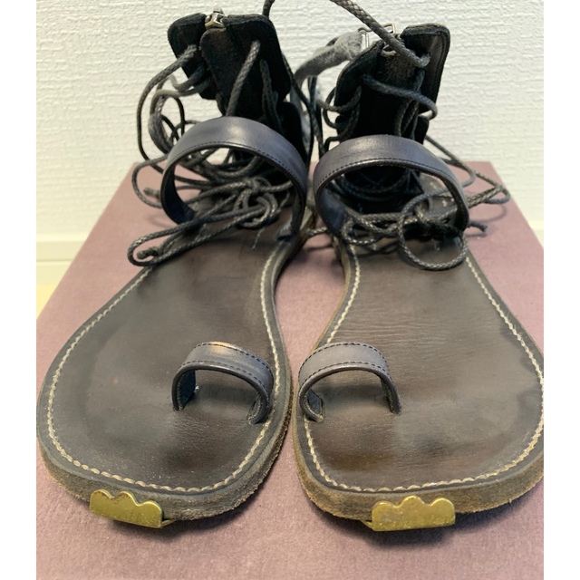 MIHARAYASUHIRO - ミハラヤスヒロ レザーサンダルの通販 by っぽ MIHARAYASUHIRO - ミハラヤスヒロ レザーサンダルの通販 by っぽ
