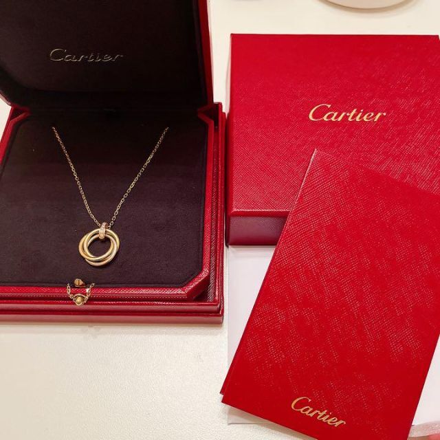 Cartier - カルティエ トリニティ ネックレス 美品 正規店購入