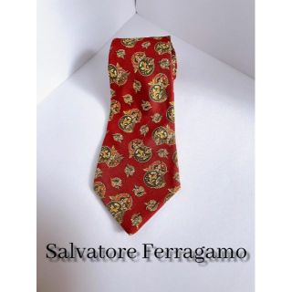 サルヴァトーレフェラガモ(Salvatore Ferragamo)の【正規品・美品・クリーニング済！】フェラガモ　Ferragamo　ネクタイ　高級(ネクタイ)