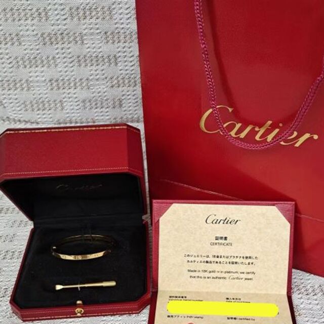 Cartier - Cartier ラブブレスレット K18 イエローゴールド