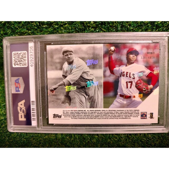 psa10 topps now 2018 大谷翔平u3000ベーブルースu3000MOW−１ 格安