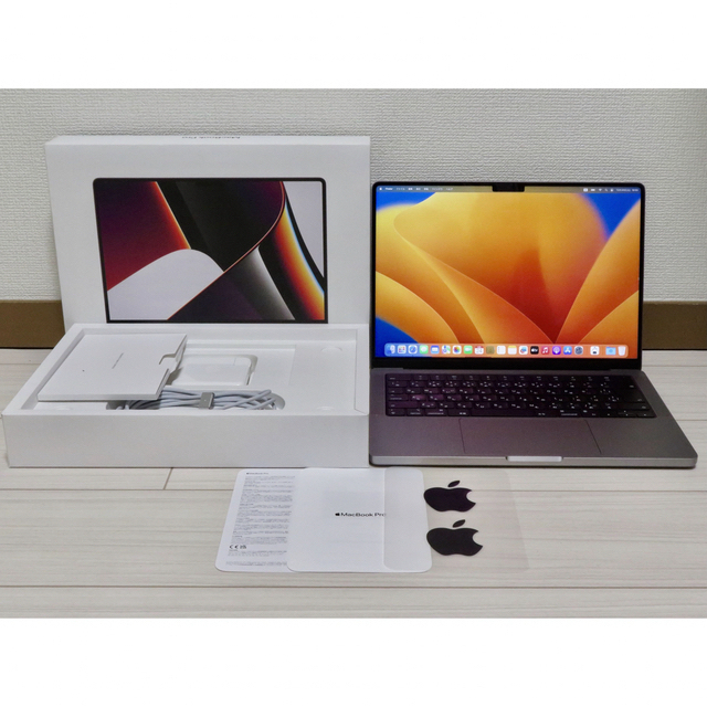 Mac (Apple)(マック)のM1Pro MacBookPro 14 SSD1tb MKGR3J/A スマホ/家電/カメラのPC/タブレット(ノートPC)の商品写真