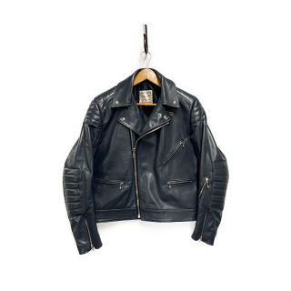 ルイスレザー(Lewis Leathers)のLEWIS LEATHERS ルイスレザー 439 EUROPA JACKET レザー ライダースジャケット
 ネイビー ブラック ４０ 正規品 / 29724【中古】(ライダースジャケット)