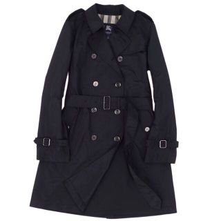 バーバリー(BURBERRY)の美品 バーバリー ロンドン BURBERRY LONDON コート トレンチコート レディース 裏メッシュ アウター 40(M相当) ブラック(トレンチコート)