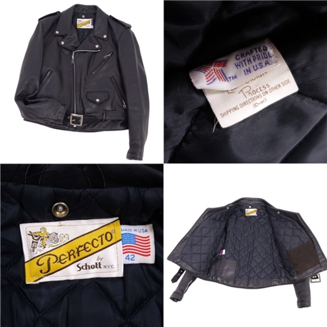 美品 ショット SCHOTT ジャケット 618 ダブル ライダース USA製 レザー