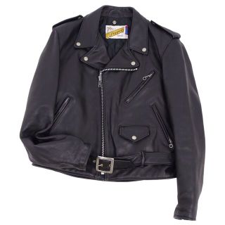 ショット(schott)の美品 ショット SCHOTT ジャケット 618 ダブル ライダース USA製 レザージャケット メンズ アウター 42 ブラック(レザージャケット)