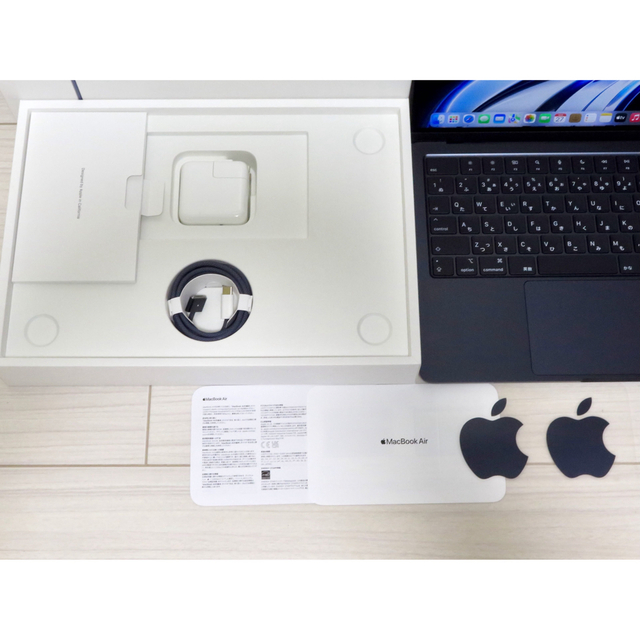 Mac (Apple)(マック)のM2 MacBookAir ミッドナイト　MLY33J/A スマホ/家電/カメラのPC/タブレット(ノートPC)の商品写真