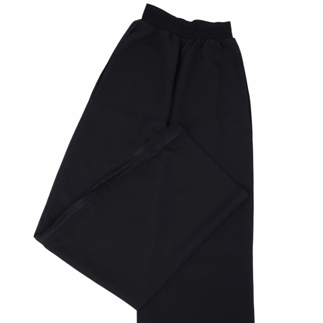 美品 メゾンマルジェラ Maison Margiela 4 パンツ 18SS ワイドパンツ ロングパンツ サイドライン ウール ボトムス レディース 36(S相当) ブラック