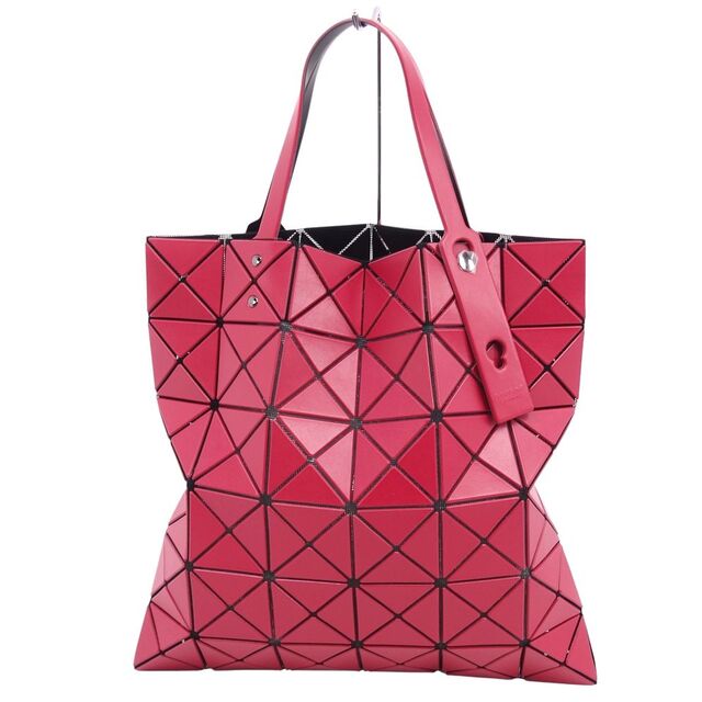 極美品 バオバオ イッセイミヤケ BAOBAO ISSEY MIYAKE バッグ トートバッグ ハンドバッグ 三角ピース 鞄 メッシュ メンズ レディース  レッド