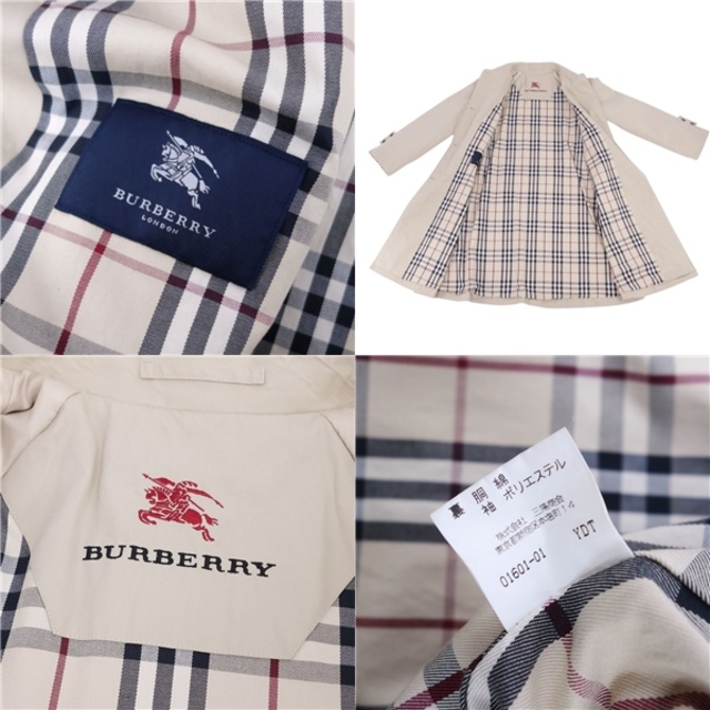 美品 バーバリー ロンドン BURBERRY LONDON コート ステンカラーコート バルマカーンコート コットン100% アウター レディース 11(M相当) ベージュ 美品 バーバリー ロンドン BURBERRY LONDON コート ステンカラーコート バルマカーンコート コットン100% アウター レディース 11(M相当) ベージュ