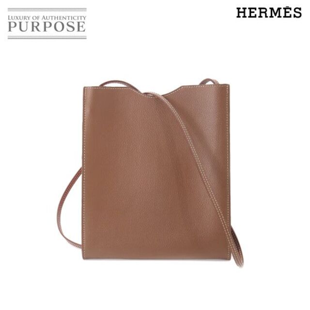 Hermes - エルメス HERMES オニメトゥ ショルダー バッグ ポシェット レザー ブラウン VLP 90176956