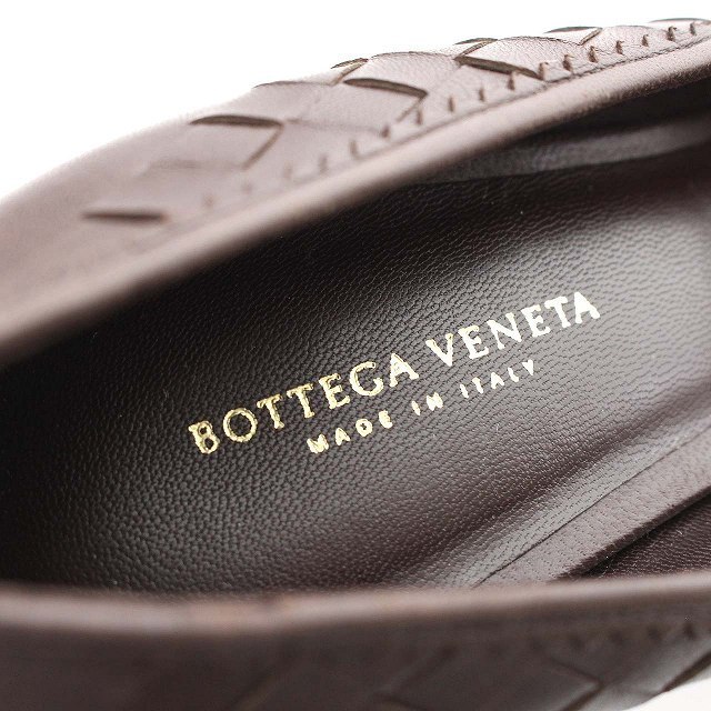 Bottega Veneta(ボッテガヴェネタ)のボッテガ BOTTEGA パンプス イントレチャート 小さめ 21.5cm 茶 レディースの靴/シューズ(ハイヒール/パンプス)の商品写真