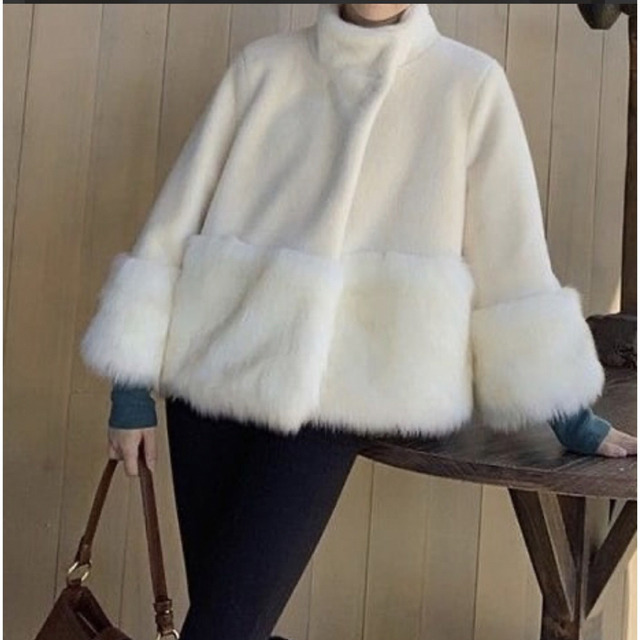【新品未使用】Eco volume fur coat 1
