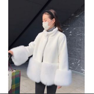 バースデーバッシュ(BIRTHDAY BASH)の【新品未使用】Eco volume fur coat(毛皮/ファーコート)