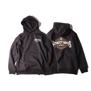 ショット(schott)の新品◇ショット　SCHOTT パーカー　ブラック　フーディ(パーカー)