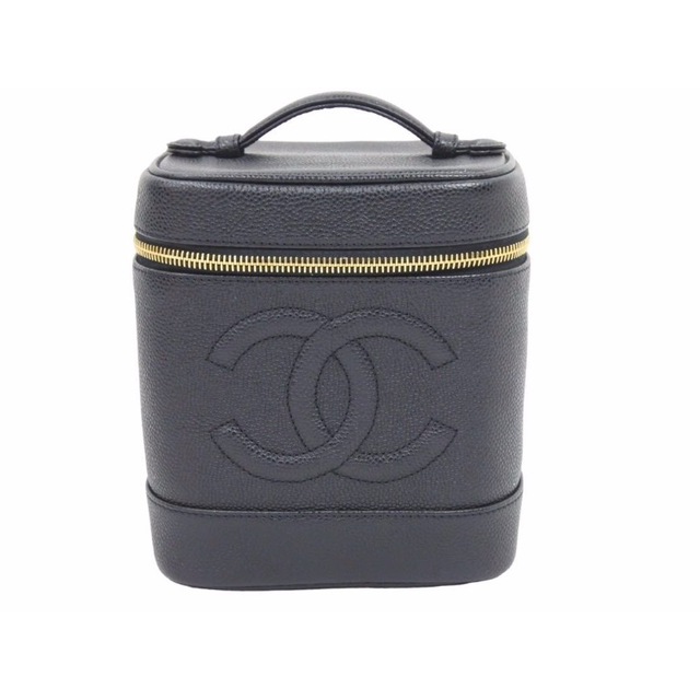 CHANEL シャネル ヴィンテージ バニティバッグ キャビアスキン ココ