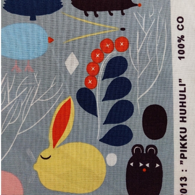 マリメッコ 廃盤 生地 ピックフフリ うさぎ marimekko 2枚