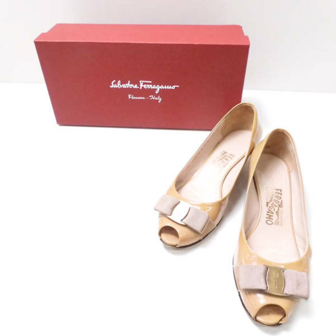 Ferragamo - Salvatore Ferragamo フェラガモ オープントゥパンプス 1