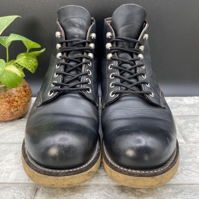 濃茶芯四角犬タグ RED WING Classic Round 8165 7.5