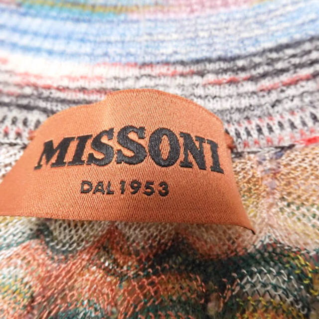 極美品 MISSONI エムミッソーニ サマーニットチュニック ミニワンピ 38