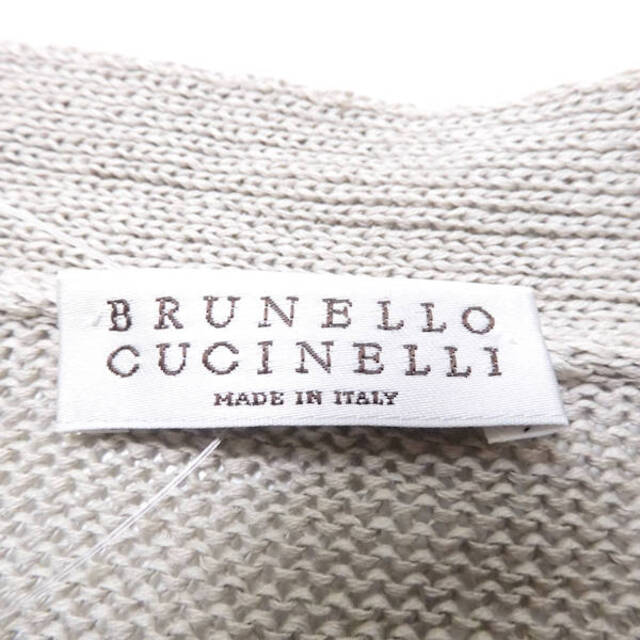 BRUNELLO CUCINELLI(ブルネロクチネリ)の美品 BRUNELLO CUCINELLI ブルネロクチネリ カーディガン 1点 ベージュ系 綿100％ レディース AM3733A18  レディースのトップス(カーディガン)の商品写真