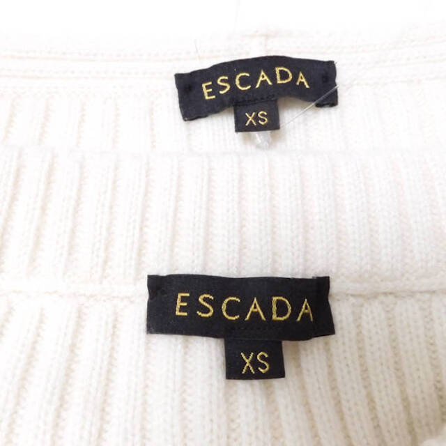 ESCADA - ESCADA エスカーダ ニット セットアップ 1点 ホワイト ESCADA - ESCADA エスカーダ ニット セットアップ 1点 ホワイト
