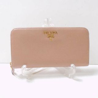 プラダ(PRADA)の PRADA プラダ ラウンドファスナー長財布（小銭入れあり） 1点 サフィアーノレザー ピンクベージュ ジップアラウンド レディース AU1164C (財布)