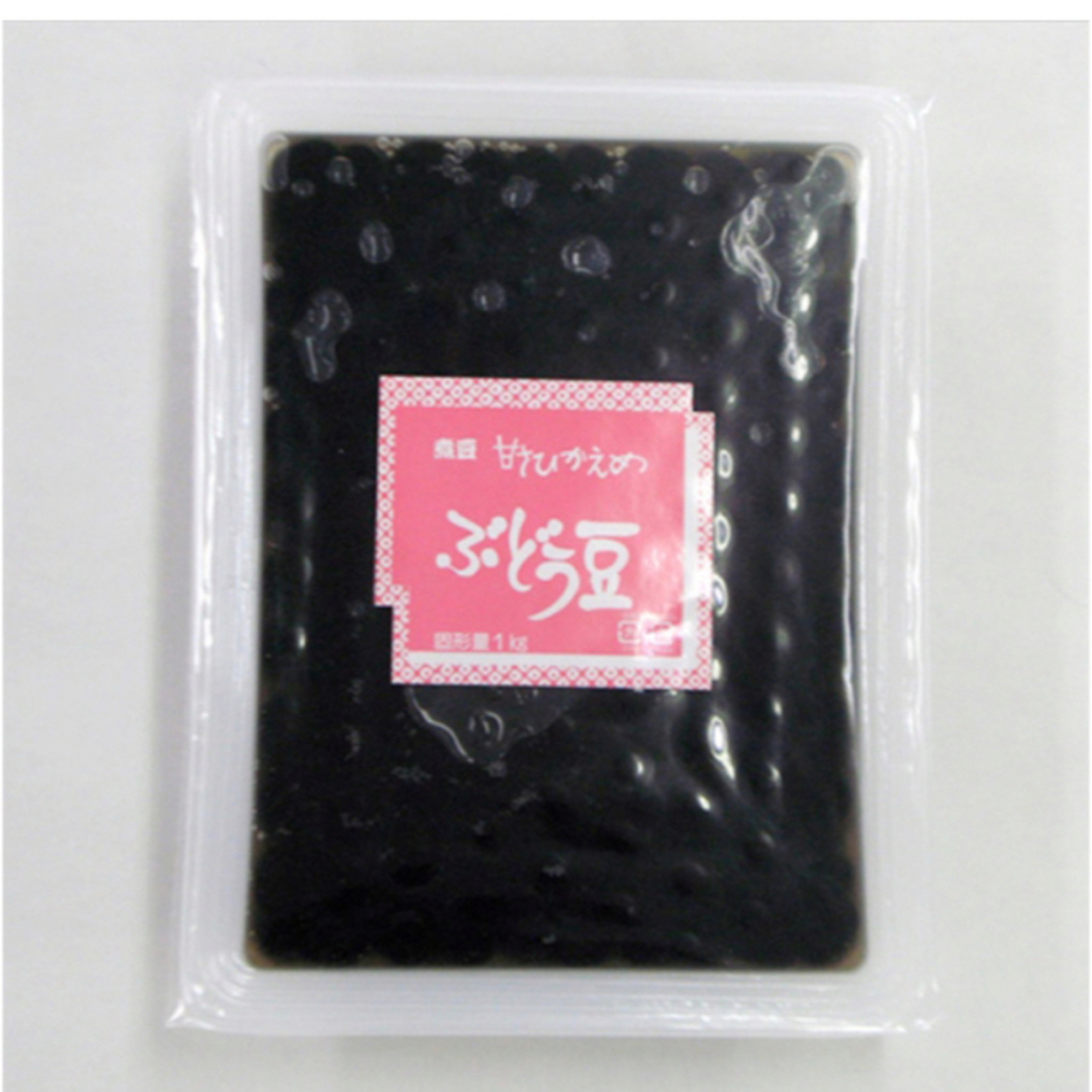 煮豆 黒大豆 おせち 割烹 黒豆 お正月★ぶどう豆 1kg 2L 即日発送! 食品/飲料/酒の加工食品(豆腐/豆製品)の商品写真