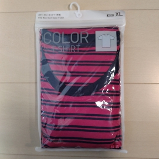 ユニクロ(UNIQLO)のカラーTシャツ　ユニクロ　XL クルーネック　半袖　メンズ(Tシャツ/カットソー(半袖/袖なし))