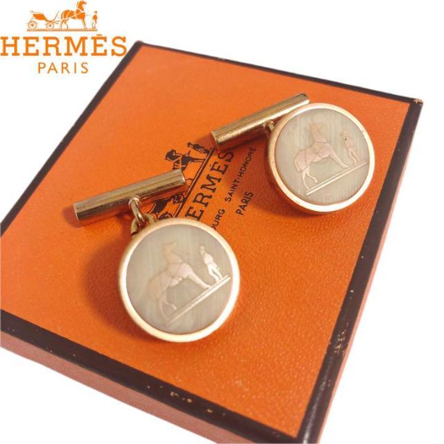 Hermes - HERMES エルメス コロゾ ピンク ゴールド 馬 カフス 男女兼用の通販 by ブランドショップ FUJiNAMI
