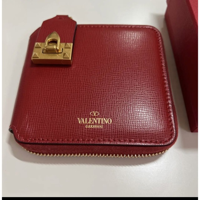 VALENTINO グレインカーフスキン V SLINGコンパクトウォレット | nort