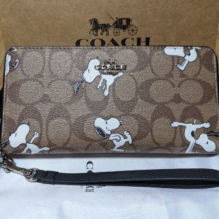 コーチ(COACH)のCOACH  長財布　シグネチャー　スヌーピー(財布)