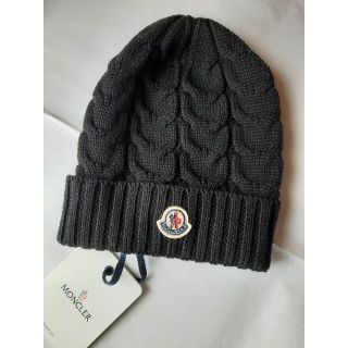 MONCLER - 22-23AW 新品 MONCLER ニット帽 ブラック Lサイズ 大人OKの