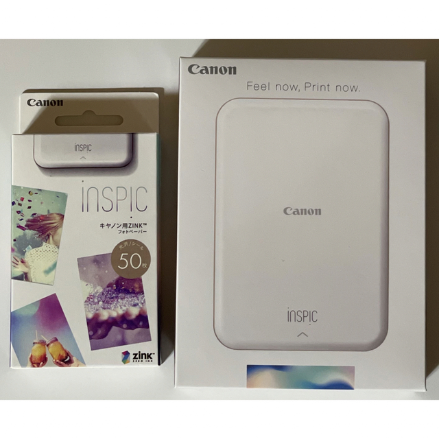 キャノン インスピック プリンター iNSPiC ピンク 専用紙50枚付き ...