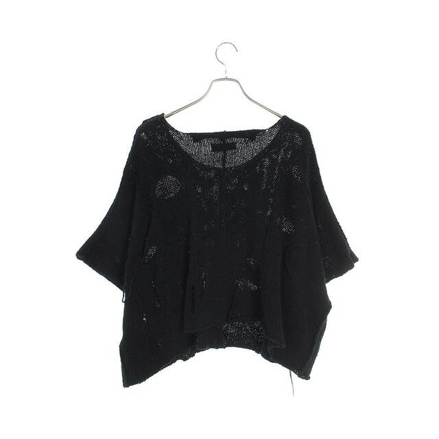 ワイズ 21SS YD-K08-084 3G HOLE PLAIN STITCH TATTERED KNIT ホールデザインワイドシルエットニット レディース 2 1