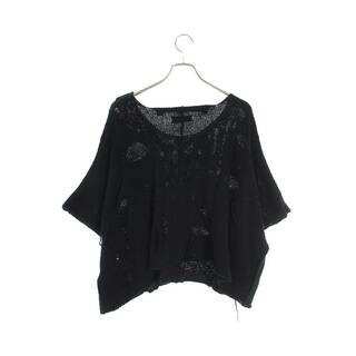 ワイズ 21SS YD-K08-084 3G HOLE PLAIN STITCH TATTERED KNIT ホールデザインワイドシルエットニット レディース 2