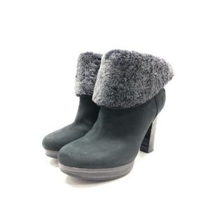 アグ(UGG)の【送料無料】UGG(アグ) 1003614 W DANDYLION ダンディライオン ブラック スエード×ムートン ショート ブーツ【中古】【007】(ブーツ)