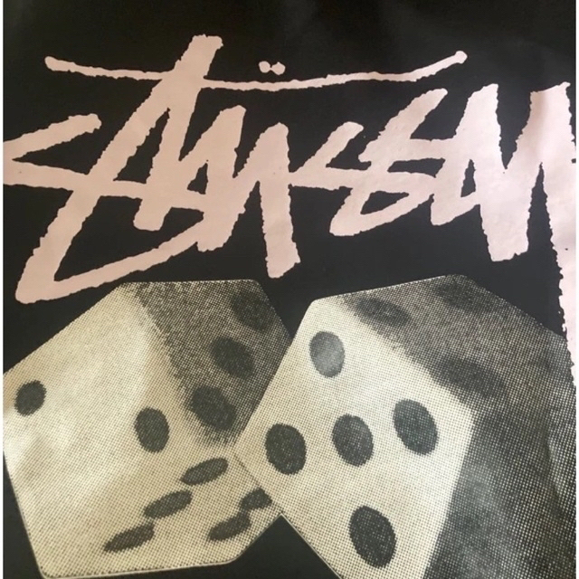 値下げしました！　【希少】STUSSY ステューシー　スウェット　黒　ダイス